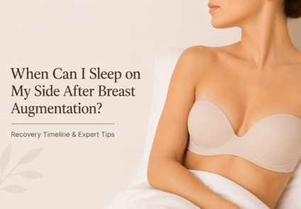 Sleeping position after breast augmentation and side sleeping recovery guide
