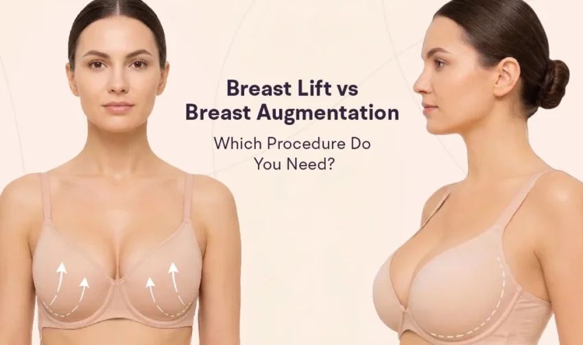 breast lift vs breast augmentation